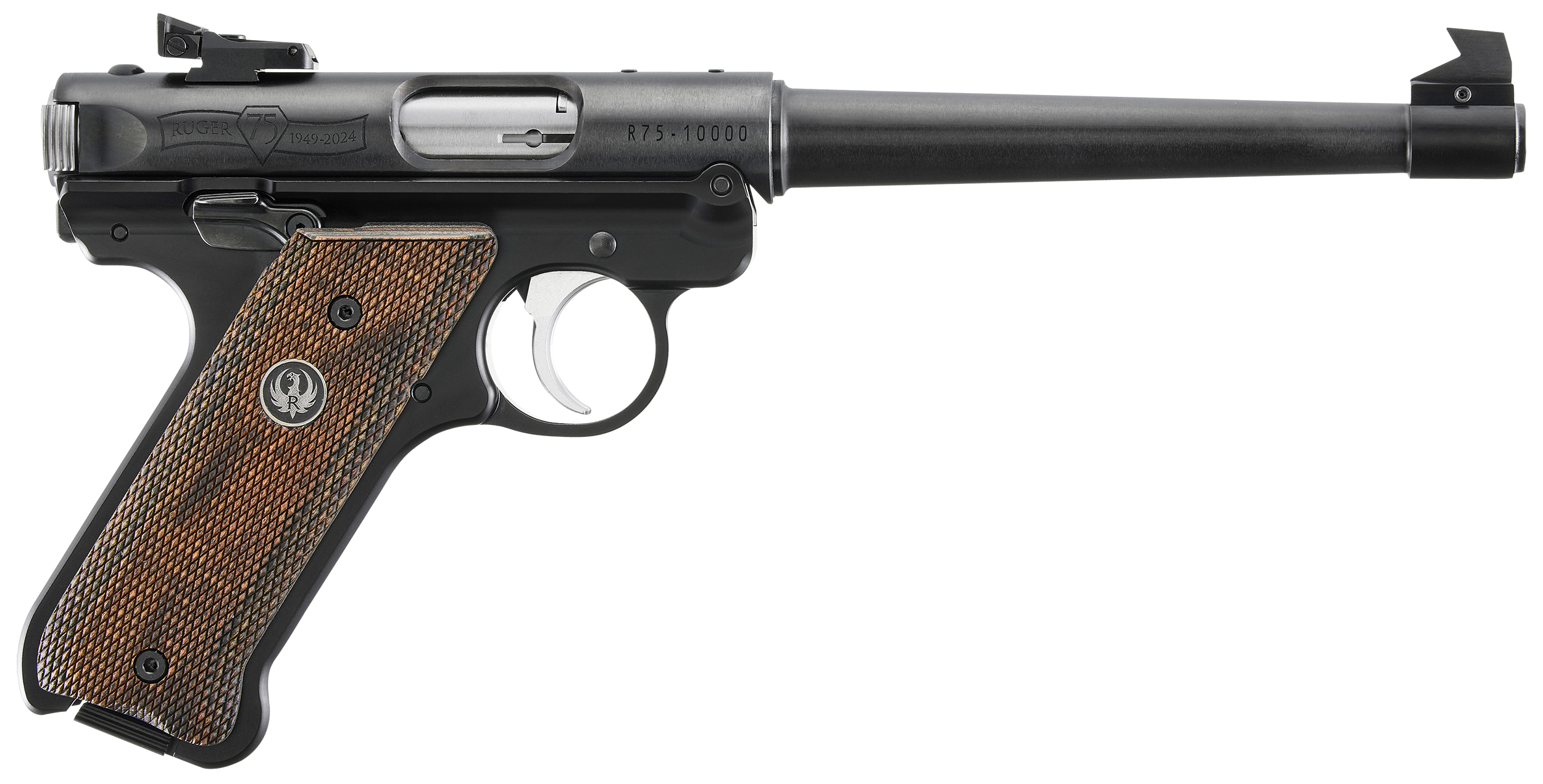 Ruger MK IV 75th Anniv 22 LR 6.875" barrel