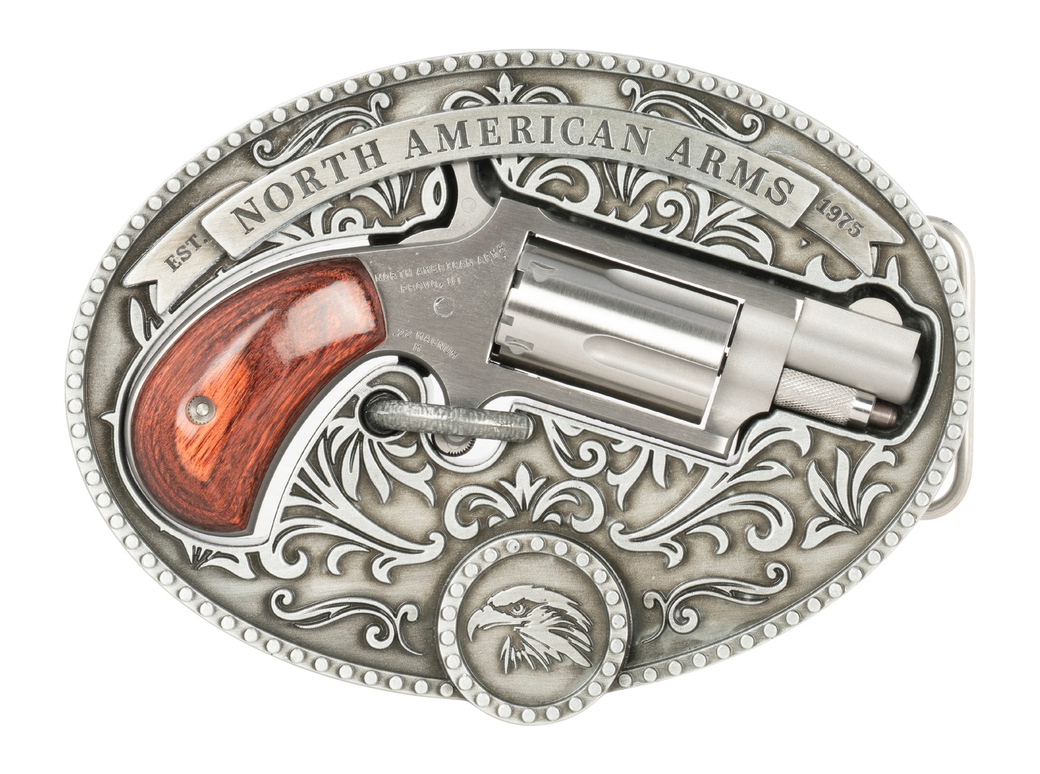 NAA Chuckwagon W/Belt Buckle 22 WMR 1 1/8" barrel (22MSBBO)