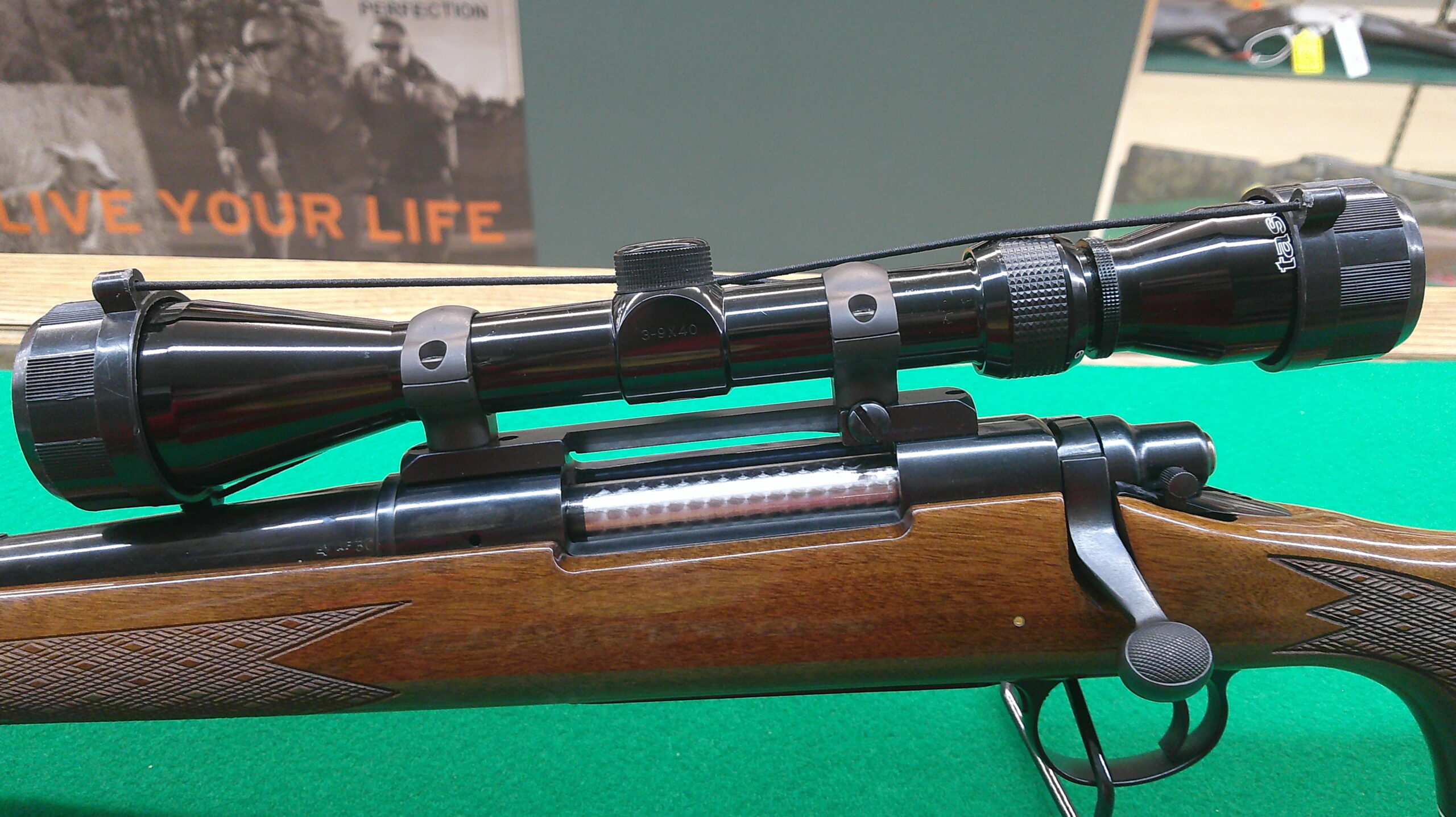 Used Remington Mod 700 Left Hand 30-06 w/Tasco 3-9x40 scope 22" Barrel - Image 2
